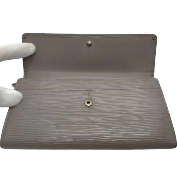 635197BV (L2) Louis Vuitton Wallet Long Gray Epi Leather - Picture 5 of 10